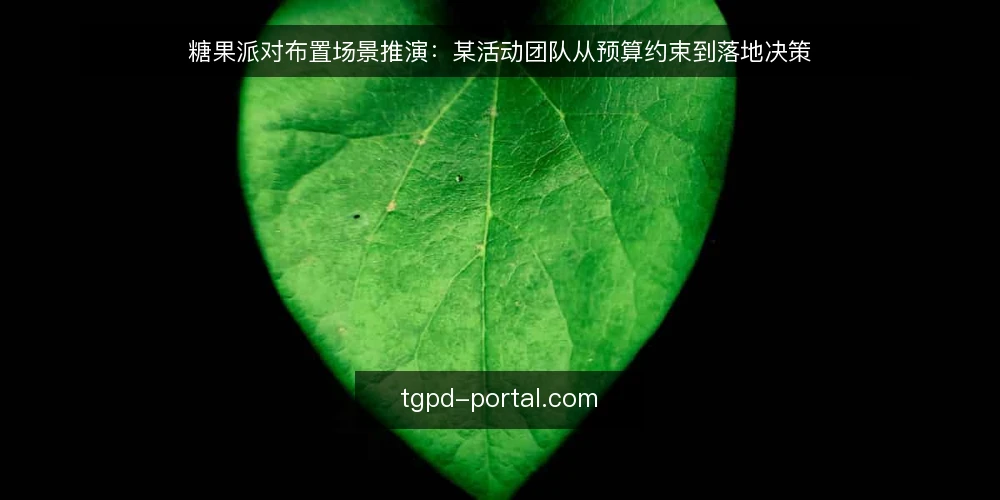 糖果派对布置场景推演：某活动团队从预算约束到落地决策 — 场景设定：某团队临时接到糖果派对布置任务 配图